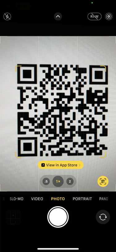 Capital One iOS — QR scan entry point